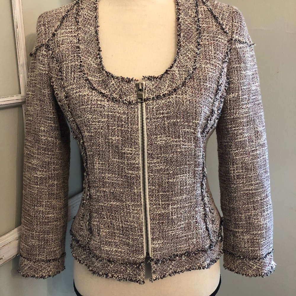 🛍 Banana Republic Tweed Scoop Line Blazer 🛍